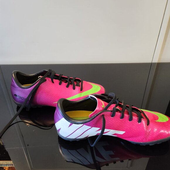 Nike Mercurial Victory Indoor/TF Soccer Shoes Pink/Green - Picture 3 of 5